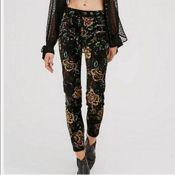 Free People Lennon Retro Skinny Pants - Picture 6 of 9